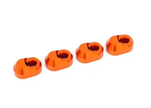 Traxxas 7743-ORNG Suspension pin retainer, 6061-T6 aluminum (orange-anodized) (4)