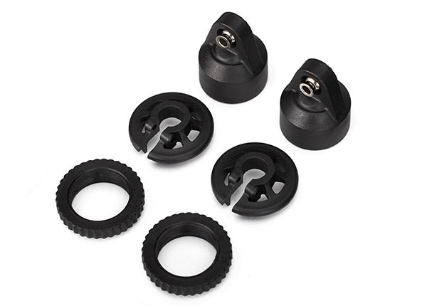 Traxxas 7764 Shock caps, GTX shocks/ spring perch/ adjusters/ 2.5x14mm CS (2) (for 2 shocks) - TRA7764