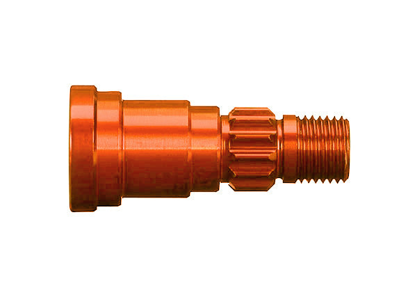 Traxxas 7768T Stub axle, aluminum, (orange-anodized) (1) (for use only with #7750X driveshaft) - TRA7768T