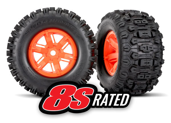 Traxxas 7774T T&W X-MAXX Wheel - Orange - TRA7774T