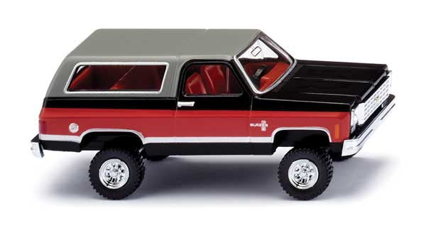 Wiking HO 1975-1976 Chevrolet K5 Blazer SUV - Assembled -- Red, Black, Gray