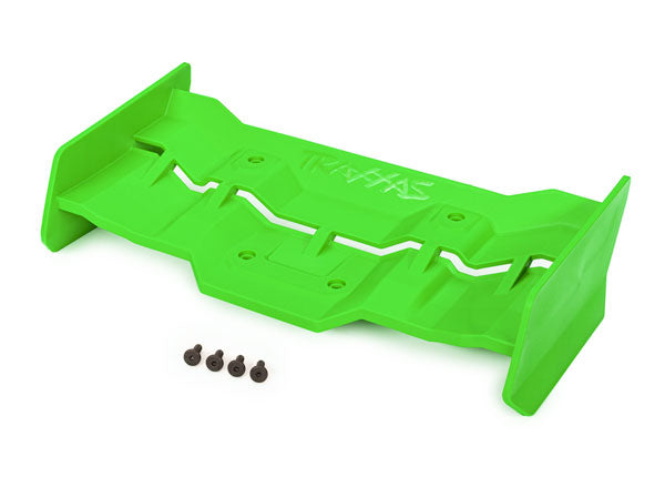 Traxxas 7821G Wing, green/ 4x12mm FCS (4)