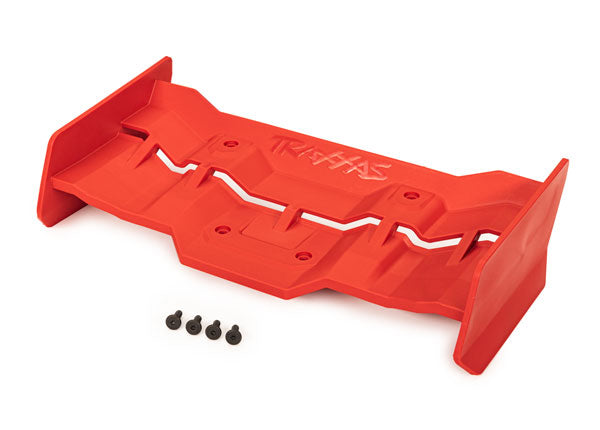 Traxxas 7821R Wing, - Red/ 4x12mm FCS (4) - TRA7821R