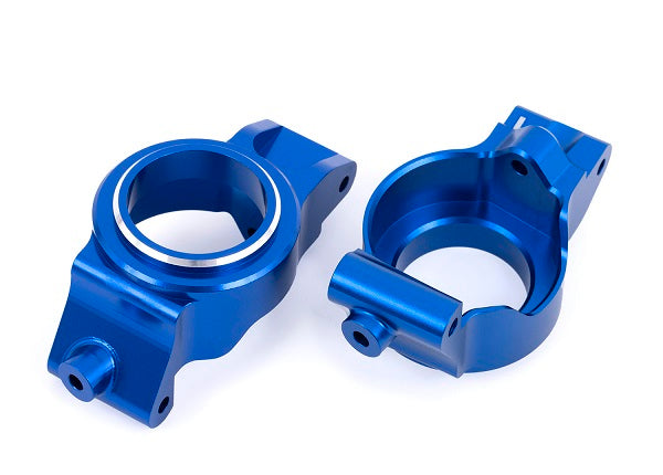 Traxxas 7832-BLUE Caster blocks (c-hubs), 6061-T6 aluminum (blue-anodized), left & right
