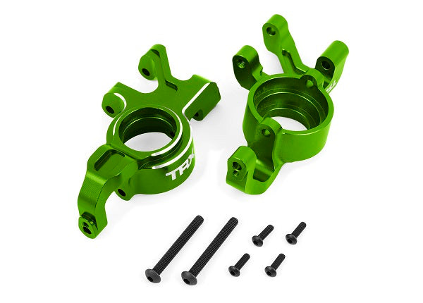 Traxxas 7836-GRN Steering blocks, 6061-T6 aluminum (green-anodized), left & right