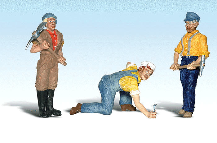 Woodland Scenics Scenic Accents(R) Figures -- Spike, Neil & Ty - WOOA2542