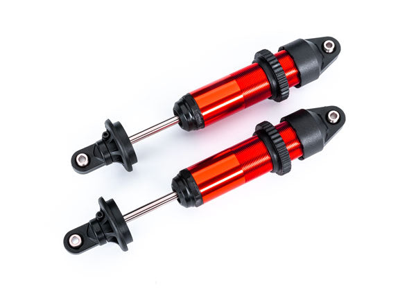 Traxxas 7861R Shocks, GTX, medium (aluminum, - Red-anodized) (fully assembled w/o Springs) (2) - TRA7861R