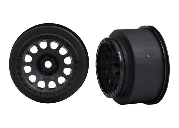 Traxxas 7874 Wheels, XRT™ Race, black (left and right) - TRA7874