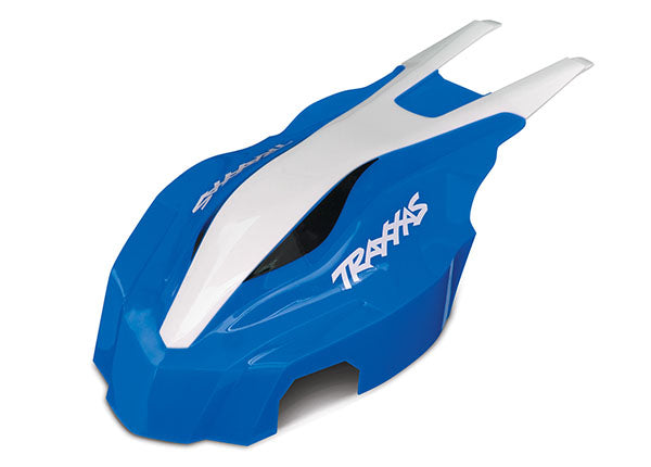 Traxxas 7912 Canopy , Front , - Blue / White , Aton - TRA7912