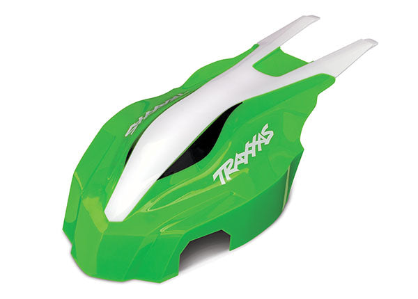 Traxxas 7914 Canopy , Front , Green / White , Aton - TRA7914