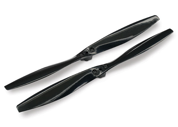 Traxxas 7926 Rotor blade set , black (2) (with Screws) - TRA7926