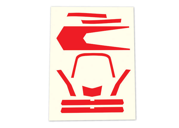 Traxxas 7980 Decals, high visibility, - Red - TRA7980
