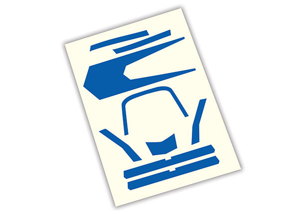 Traxxas 7981 Decals, high visibility, - Blue - TRA7981