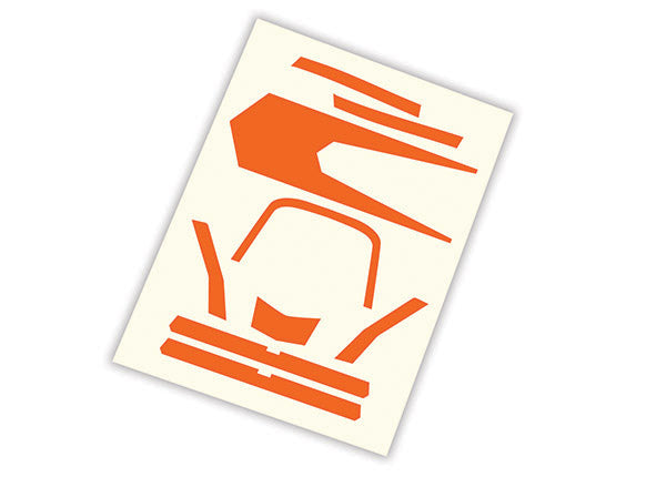Traxxas 7982 Decals, high visibility, orange - TRA7982