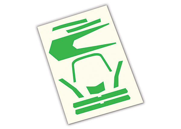 Traxxas 7983 Decals, high visibility, Green - TRA7983