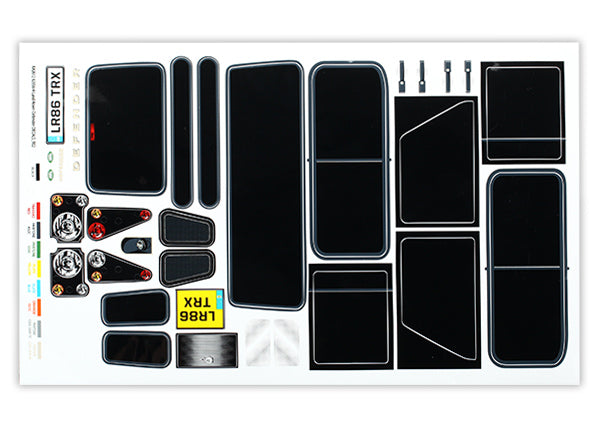 Traxxas 8012 Decals , Land Rover Defender - TRA8012