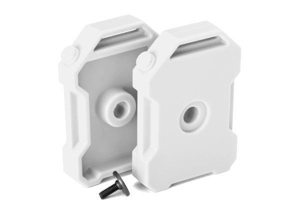 Traxxas 8022X Fuel canisters (white) (2) / 3x8 FCS (1) - TRA8022X