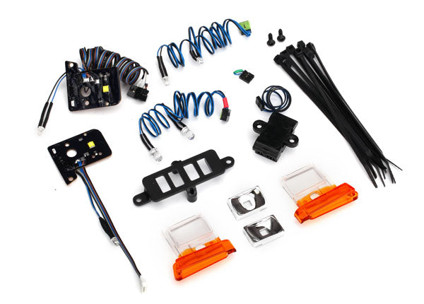 Traxxas 8036R LED light set (contains headlights, tail lights, side marker lights, and distribution block) (fits #8010 or 9230 series bodies, requires #8028 power supply)