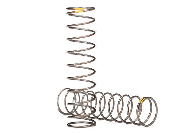 Traxxas 8042 Springs, shock (Natural finish) (GTS) (0.22 Rate, yellow stripe) (2) - TRA8042