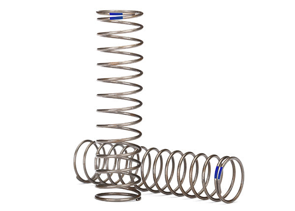 Traxxas 8045 Springs, shock (Natural finish) (GTS) (0.61 Rate, - Blue stripe) (2) - TRA8045