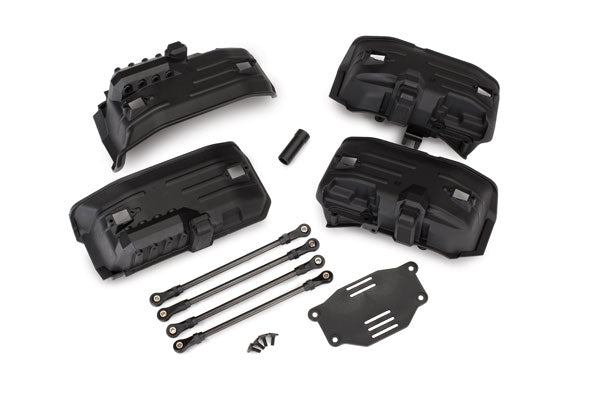Traxxas 8058 Chassis conversion kit , TRX-4 (long to short Wheelbase) (includes Rear upper & Lower suspension links , Front & Rear inner Fenders , short female half shaft , battery tray , 3x8mm FCS (4)) - TRA8058
