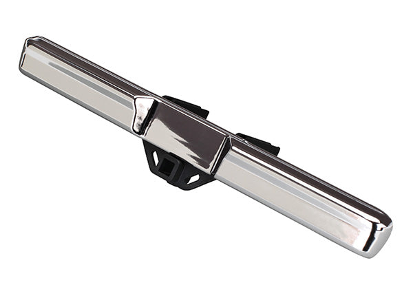 Traxxas 8068 Bumper, Rear (chrome)/ Bumper Mount/ 3x10 BCS (2) - TRA8068