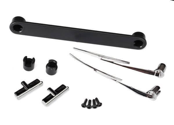Traxxas 8075 Door handles, left & right/ windshield wipers, left & right/ retainers (3)/ 1.6x5 BCS (self-tapping) (4) (fits #8010 Body) - TRA8075