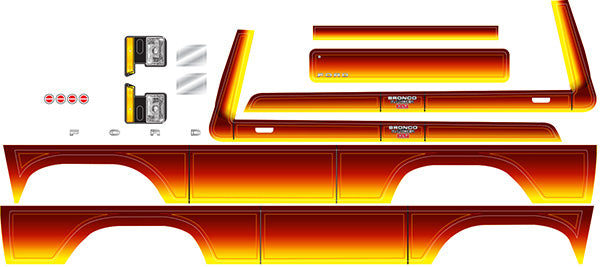 Traxxas 8078 Decal Sheet , Bronco , sunset (fits #8010 Body) - TRA8078