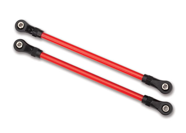 Traxxas 8145R Suspension links, Rear Lower, - Red (2) (5x115mm, powder coated steel) (assembled with hollow balls) (for use with #8140R TRX-4 Long Arm Lift Kit) - TRA8145R