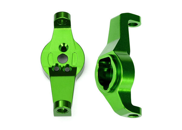 Traxxas 8232G Caster blocks , 6061-T6 aluminum (green-anodized) , left and right - TRA8232G