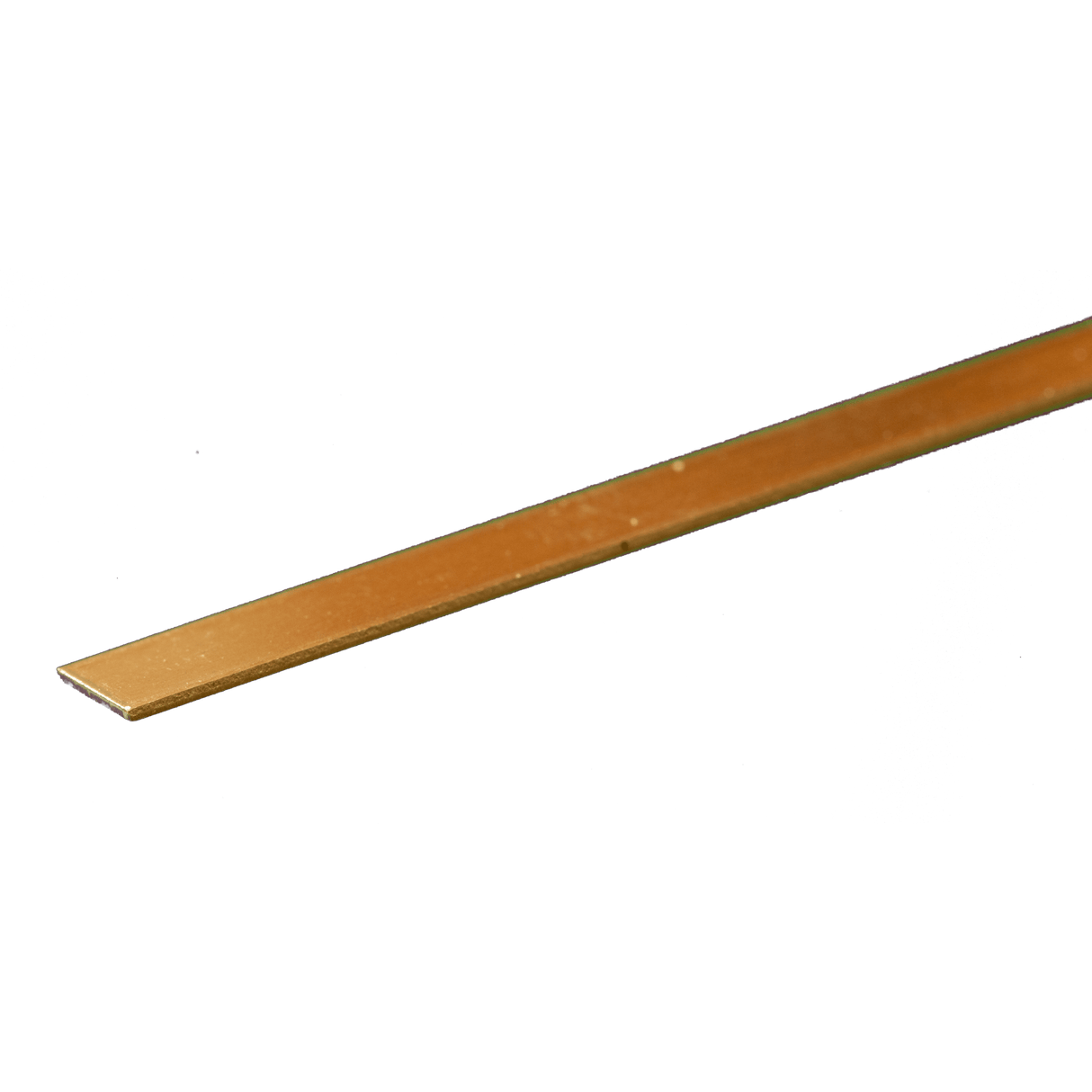 K&S Engineering Brass Strip -- 12 x 1/4" 300 x 6.35mm, .025 .64mm Thick - KNS8235