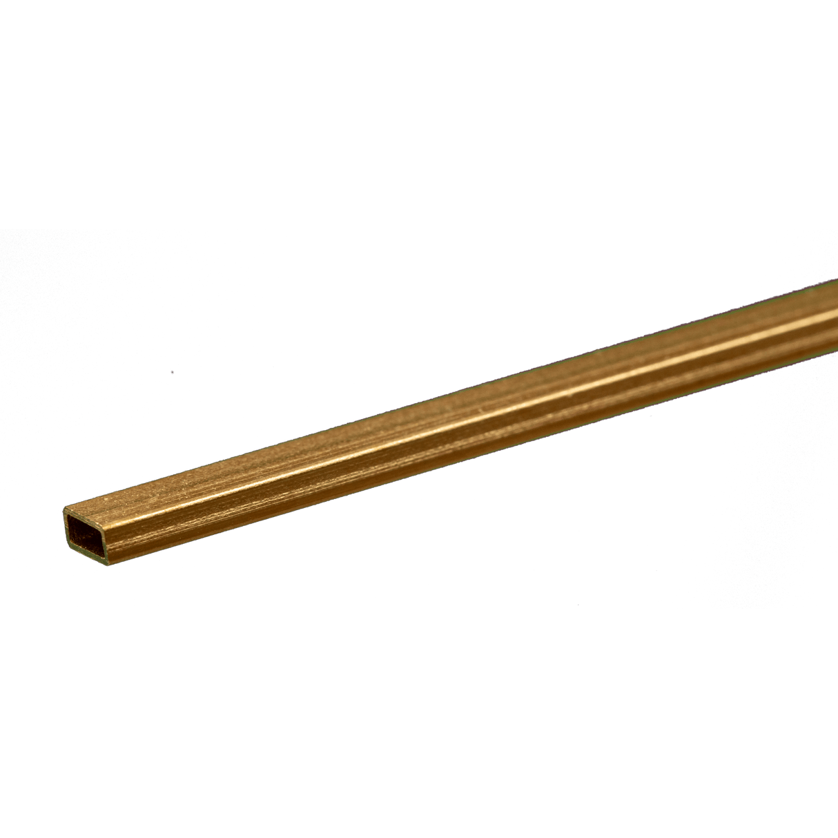 K&S Engineering Rectangular Brass Tube - 12" 30cm Long -- 3/32 x 3/16"  2.38 x 4.76mm - KNS8262
