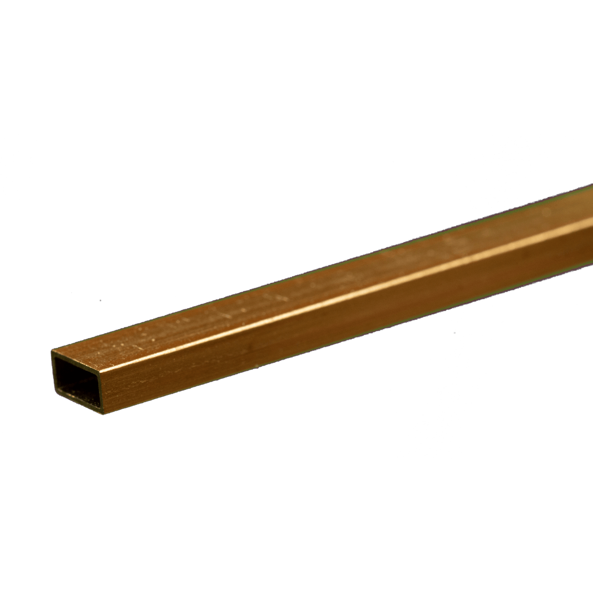 K&S Engineering Rectangular Brass Tube - 12" 30cm Long -- 1/8 x 1/4"  3.18 x 6.35mm - KNS8264
