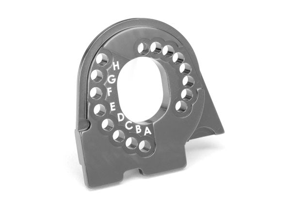 Traxxas 8290A Motor Mount Plate , 6061-T6 aluminum (charcoal - Gray-anodized) - TRA8290A