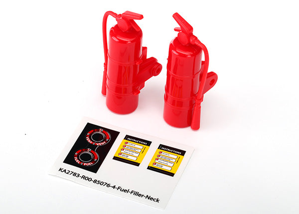 Traxxas 8422 Fire extinguisher , - Red (2) - TRA8422