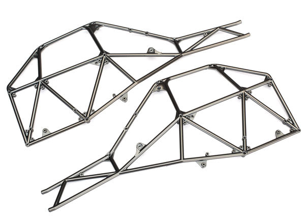 Traxxas 8430X Tube Chassis , side section (left & right) (satin black chrome-Plated) - TRA8430X