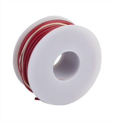 One-Conductor Hookup Wire - #18 Gauge - 55' 16.8m -- Red