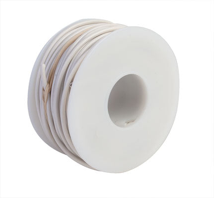 One-Conductor Hookup Wire - #18 Gauge - 55' 16.8m -- White