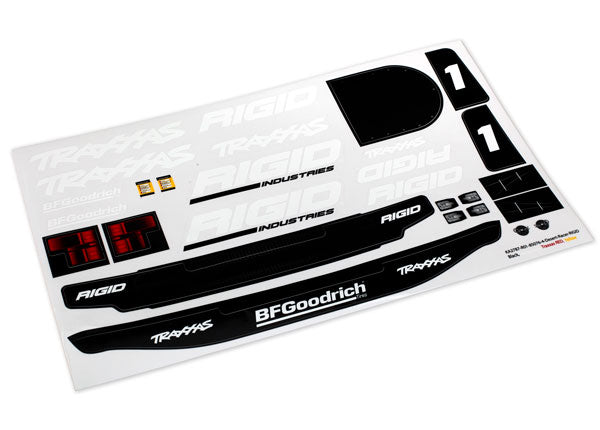 Traxxas 8516 Decals , Unlimited Desert Racer , Rigid Edition - TRA8516