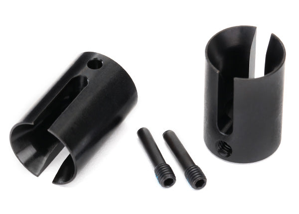 Traxxas 8652 Drive cup, machined steel (2)/ 4x17mm screw pins (2) - TRA8652