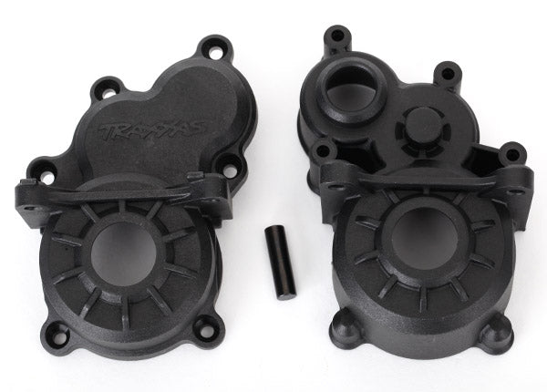 Traxxas 8691 Gearbox halves (Front & Rear)/ idler gear shaft - TRA8691