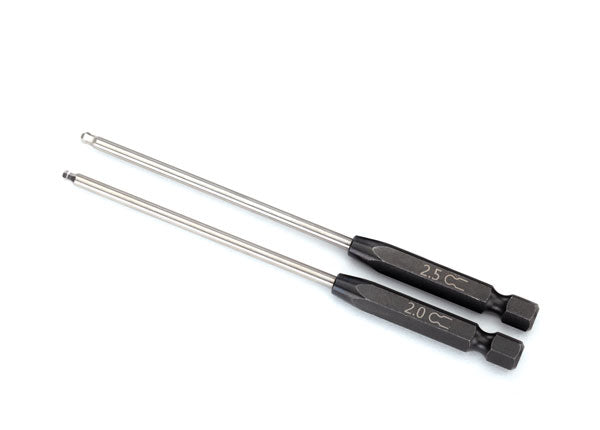 Traxxas 8716 Speed Bit Set, Hex driver, 2-piece ball-end (2.0mm, 2.5mm), 1/4' drive - TRA8716