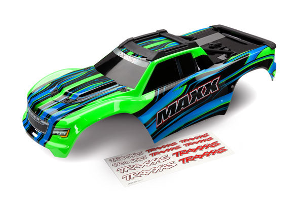 Traxxas 8911G Body , Maxx , Green (painted) / Decal Sheet - TRA8911G