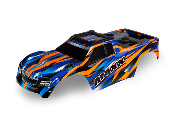 Traxxas 8918T Body, Maxx, orange (painted, decals applied) (fits Maxx with extended Chassis (352mm Wheelbase)) - TRA8918T