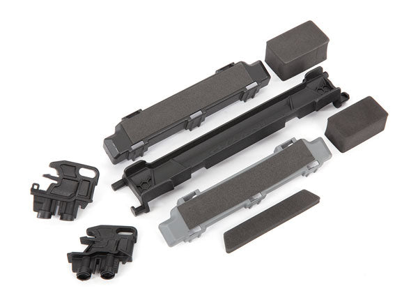 Traxxas 8919R Battery hold-down/ Mounts (Front & Rear)/ battery compartment spacers/ foam pads (fits Maxx with extended Chassis (352mm Wheelbase)) - TRA8919R