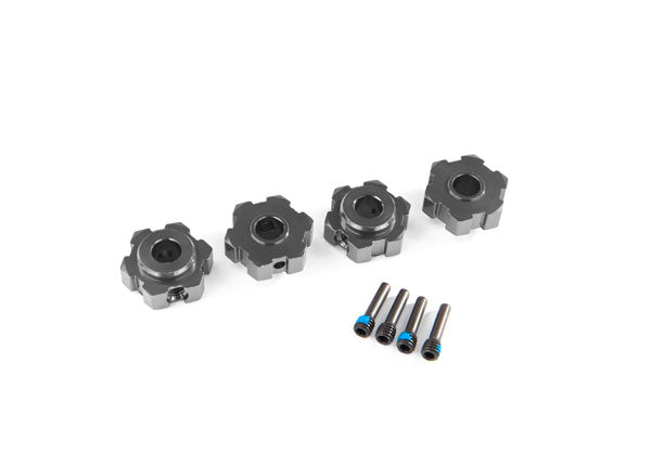 Traxxas 8956-GRAY Wheel HUBS Hex Aluminum - Gray
