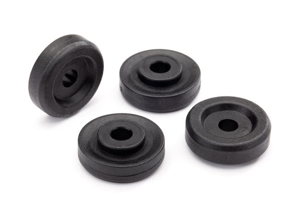 Traxxas 8957 Wheel Washers, black (4) - TRA8957