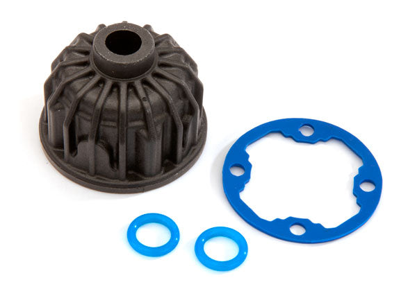 Traxxas 8981 Carrier, Differential/ x-ring gasket/ o-ring (2)/ 10x19.5x0.5 TW - TRA8981