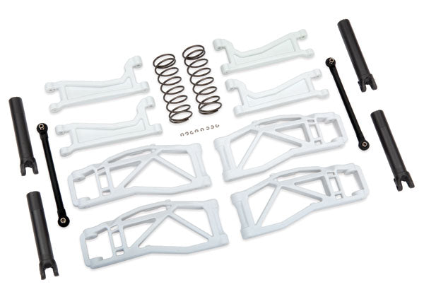Traxxas 8995A Suspension kit, WideMaxx™, White (includes Front & Rear Suspension Arms, Front toe links, outer half shafts (extended), Rear shock Springs) - TRA8995A