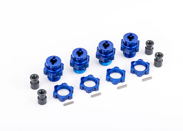 Traxxas 9086-BLUE 17mm Wheel Hubs/Nuts HD  - Blue